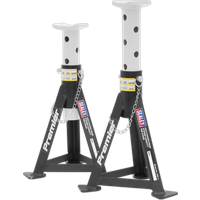 SEALEY Axle Stands (Pair) 3 Tonne Capacity Per Stand - White | AS3 | GSF Car Parts