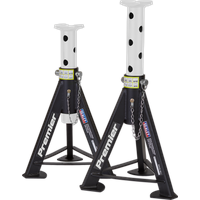 SEALEY Axle Stands (Pair) 6 Tonne Capacity Per Stand - White | AS6 | GSF Car Parts