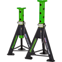 SEALEY Axle Stands (Pair) 6 Tonne Capacity Per Stand - Green | AS6G | GSF Car Parts