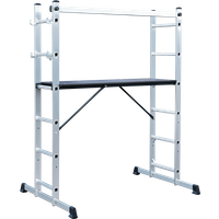 SEALEY Aluminium Scaffold Ladder 4-Way En 131 | ASCL2 | GSF Car Parts