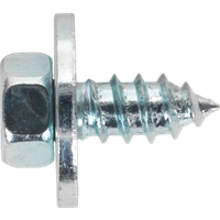 SEALEY Acme Screw With Captive Washer #12 X 1/2" Zinc Pack Of 50 | ASW121 | GSF Car Parts