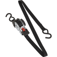 SEALEY Auto Retractable Ratchet Strap 25mm X 3M | ATD25301 | GSF Car Parts