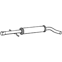 Middle Box/silencer A2a Fits: VOLKSWAGEN BORA
