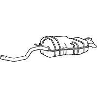 Rear Box/silencer A2a Fits: VOLKSWAGEN GOLF