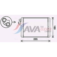 Heat Exchanger Ava Fits: AUDI RS4