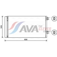 Air Con Condenser Ava Fits: MINI COOPER S