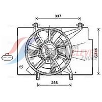 Radiator Fan Ava Fits: FORD B-MAX