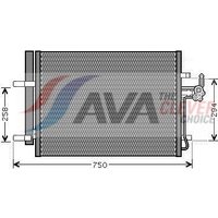 Air Con Condenser Ava Fits: FORD GALAXY