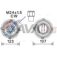 Visco Clutch Ava Fits: FORD TRANSIT