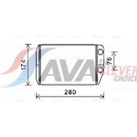 Heat Exchanger Ava Fits: PEUGEOT BOXER