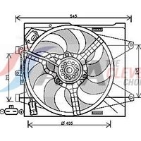 Radiator Fan Ava Fits: FORD KA