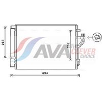 Air Con Condenser Ava Fits: HYUNDAI ix35