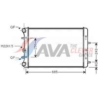 Radiator Ava Fits: VOLKSWAGEN FOX