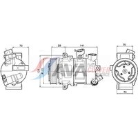 Air Con Compressor Ava Fits: VOLKSWAGEN TAIGO