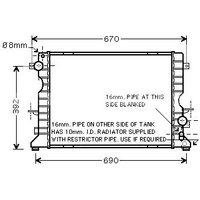 Ava Land Rover Defender Radiator | AU2184 | GSF Car Parts
