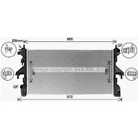 Radiator Ava Fits: FIAT DUCATO