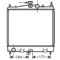 Ava Renault Modus Radiator | DNA2247 | GSF Car Parts
