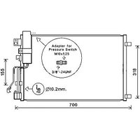 Ava Nissan Qashqai Air Con Condenser | DNA5283D | GSF Car Parts