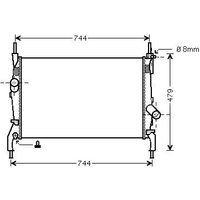 Ava Ford Transit Tourneo Radiator | FD2404 | GSF Car Parts