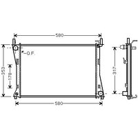 Ava Mazda 2 Radiator | FDA2325 | GSF Car Parts