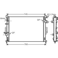 Ava Land Rover Range Rover Evoque Radiator | FDA2425 | GSF Car Parts