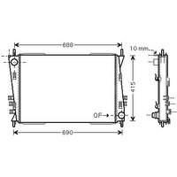 Ava Jaguar X-Type Radiator | JRA2037 | GSF Car Parts