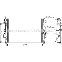 Ava Mercedes-Benz Vito Radiator | MSA2356 | GSF Car Parts