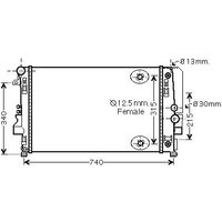 Ava Mercedes-Benz Viano Radiator | MSA2460 | GSF Car Parts