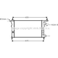 Ava Vauxhall And Opel Corsa Radiator | OL2261 | GSF Car Parts