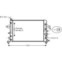 Ava Vauxhall And Opel Astra Radiator | OL2482 | GSF Car Parts