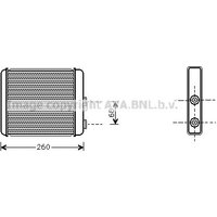 Heat Exchanger Ava Fits: OPEL ZAFIRA