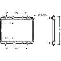 Ava Citroen Berlingo Multispace Radiator | PE2267 | GSF Car Parts