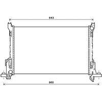 Ava Vauxhall And Opel Vivaro Radiator | RT2625 | GSF Car Parts