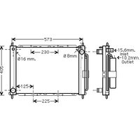 Ava Renault Modus Radiator And Condenser | RTM405 | GSF Car Parts