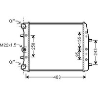 Ava Skoda Roomster Radiator | SAA2005 | GSF Car Parts