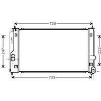 Ava Toyota Celica Radiator | TO2295 | GSF Car Parts