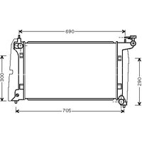 Ava Toyota Avensis Radiator | TO2302 | GSF Car Parts