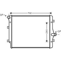 Ava Skoda Superb Radiator | VN2208 | GSF Car Parts