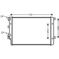 Ava Seat Altea Radiator | VNA2206 | GSF Car Parts