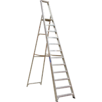 SEALEY Aluminium Step Ladder 12-Tread Industrial Bs 2037/1 | AXL12 | GSF Car Parts