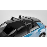 Steel Roof Bar Set Black 112cm 41g MENABO PEUGEOT 208 Mk II 1.6HDi