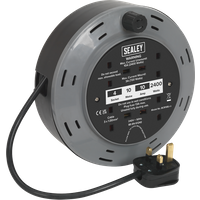 SEALEY Cassette Type Cable Reel 10M 4 X 230V 1.00mm² Thermal Trip | BCR10B | GSF Car Parts
