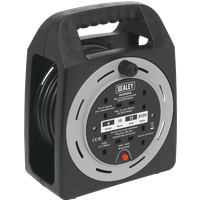 SEALEY Cable Reel Box Type 15M 4 X 230V 1.25mm² Thermal Trip | BCR15CB | GSF Car Parts