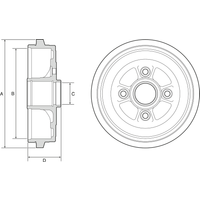 Delphi Nissan Micra Rear Brake Drum | BF574 | GSF Car Parts
