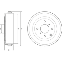 Delphi Nissan Nv200 Rear Brake Drum | BF616 | GSF Car Parts