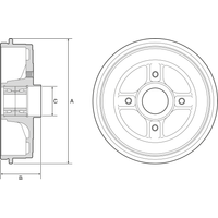 Delphi Dacia Sandero Brake Drum | BFR624 | GSF Car Parts