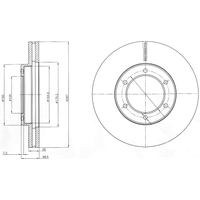 Delphi Front Vented Brake Disc Pair - 287mm Diameter | BG4209 | GSF Car Parts