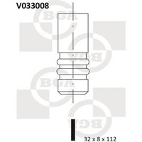 BGA Volkswagen Karmann Ghia Valve | V033008 | GSF Car Parts