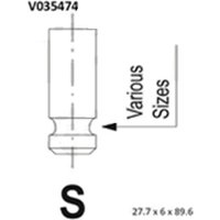 BGA Land Rover Freelander Inlet Valve | V035474 | GSF Car Parts