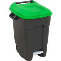 SEALEY Refuse/wheelie Bin With Foot Pedal 100L - Green | BM100PG | GSF Car Parts